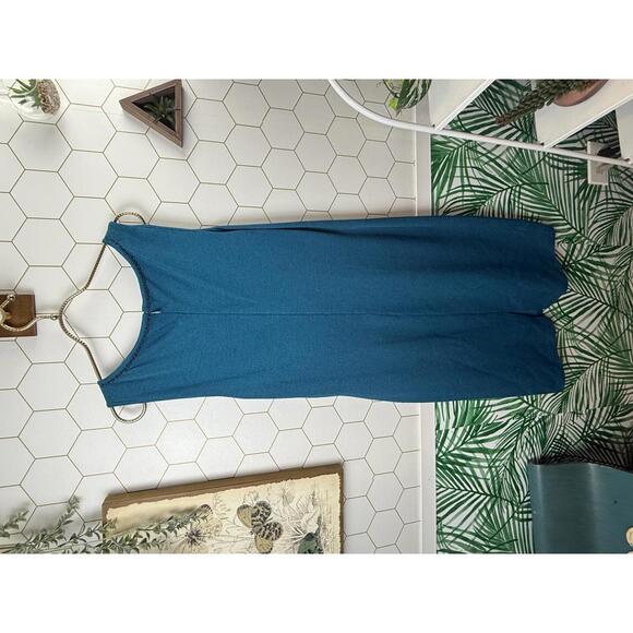 St. John Collection Studded Wool Blend Dress in Baltic Blue - Size - 12 - NWT - Picture 5 of 9